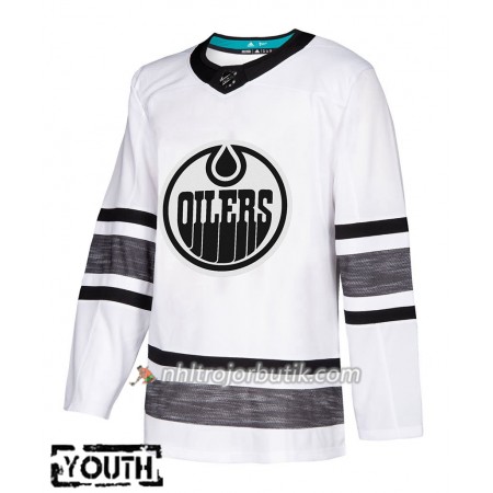 Barn Ishockey Edmonton Oilers tröja Blank Vit 2019 All-Star Adidas Authentic Barn Ishockey Edmonton Oilers tröja Blank Vit 2019 All-Star Adidas Authentic